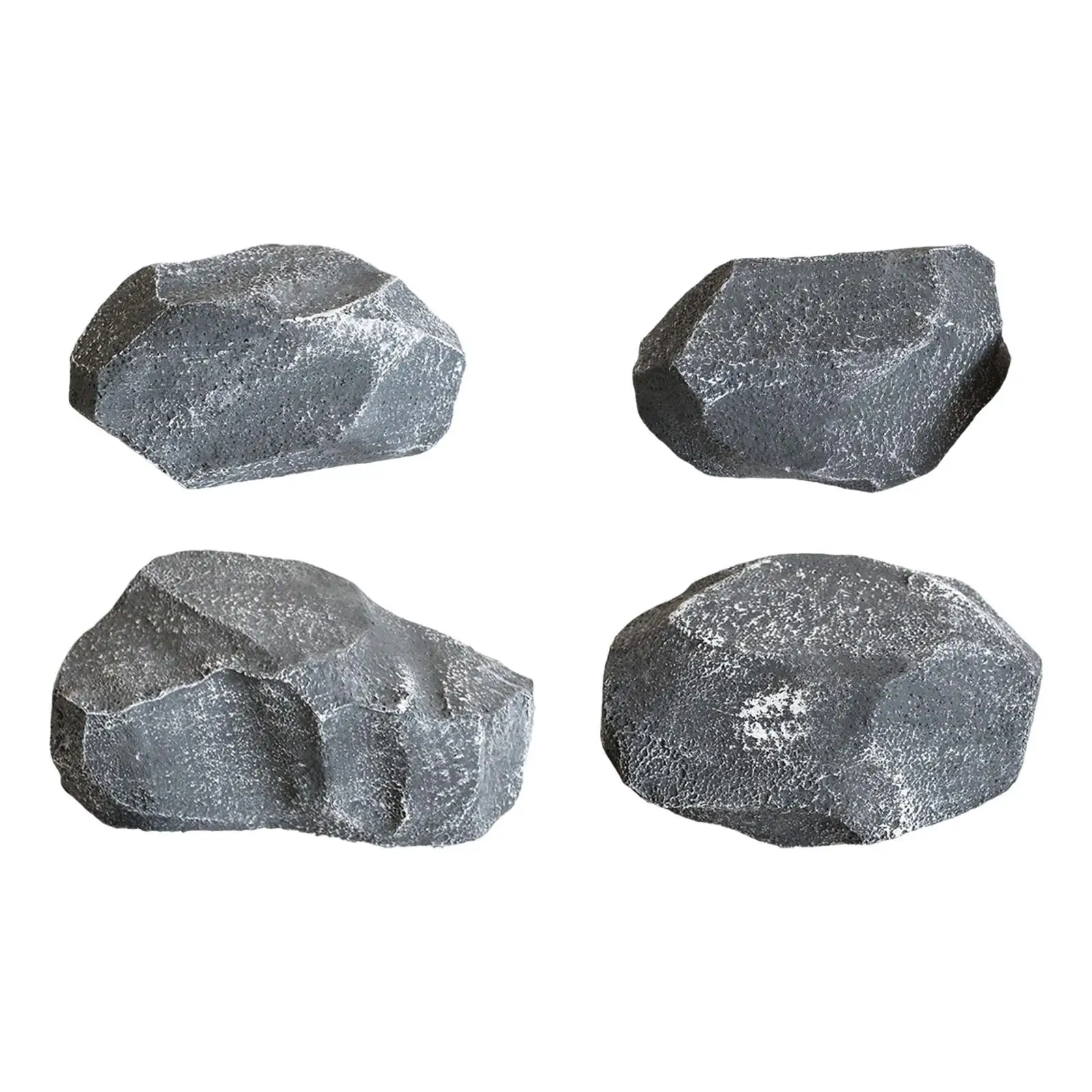 Imitation Rock Faux Stone Sculpture Multifunctional Lightweight Sturdy Creative Natural Texture Landscape Rock for Porch Yard