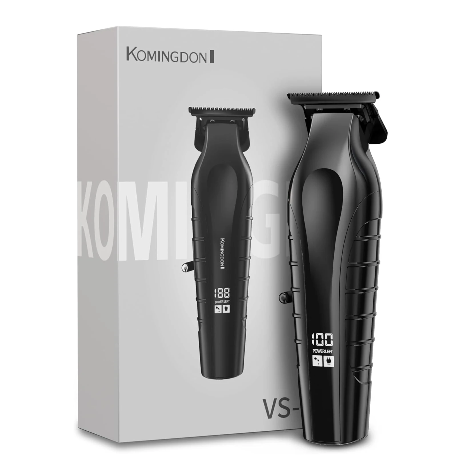 

Men Professional Zero Gapped T-Blade Trimmer Kit - LCD Display Precision Barber Clippers for Hair Cutting, Beard & Facial Care