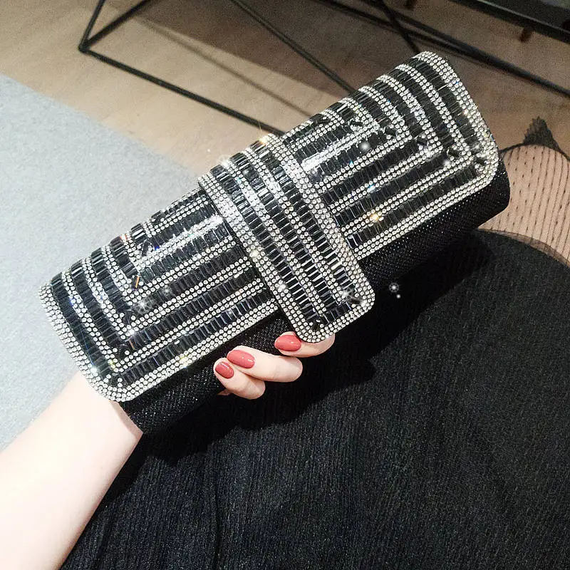 Luxury Special Occasion Wedding Party Women Shoulder Bag Evening Bag Handbag Rhinestone Ladies Dinner Purse Diamond Clutch Bags