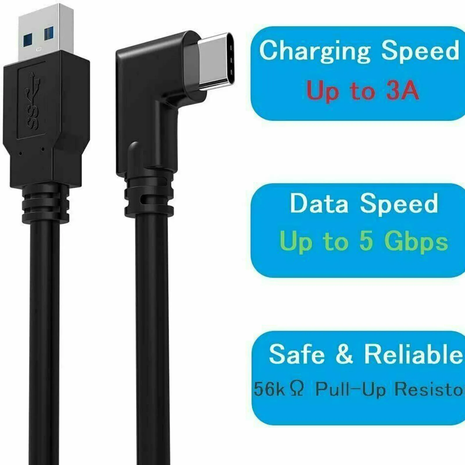 10gbps Usb C Cable Fast Charging Data Cord Vr Gaming Accessory Long Extension Wire Durable Sync Charger Lead Meta Quest 2026 T1