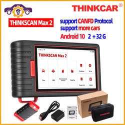 Thinkcar Thinktool Thinkscan Max Max2 OBD2 Scanner Professional Full System OBD2 Diagnostic Tool Car Scanner ECU Coding OBD