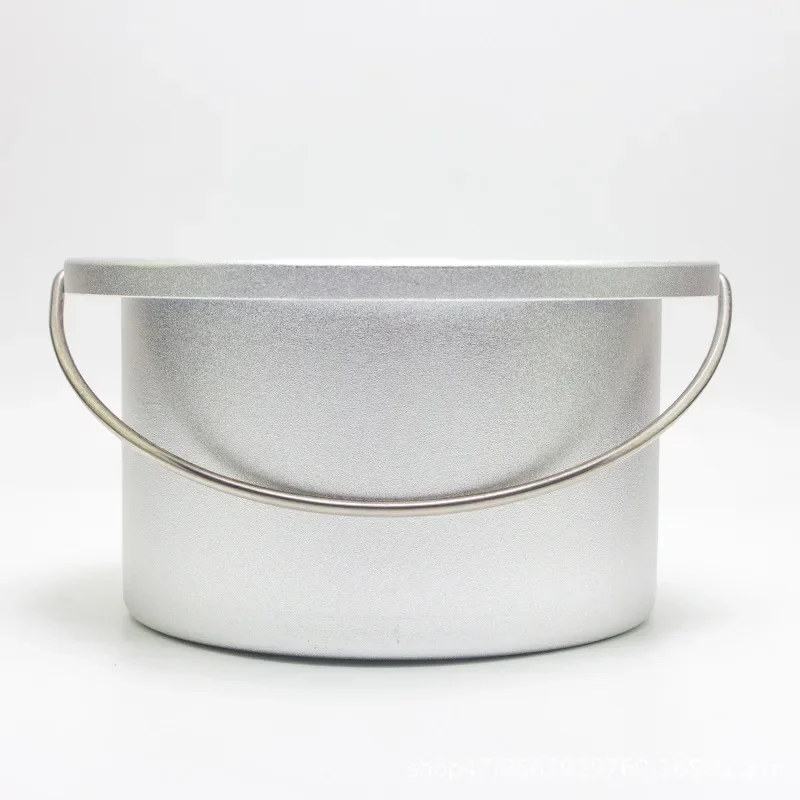 Single-Pot Wax Therapy Machine Aluminum Box Liner 500ml Aluminum Pot Round Mobile Pot Pure Aluminum
