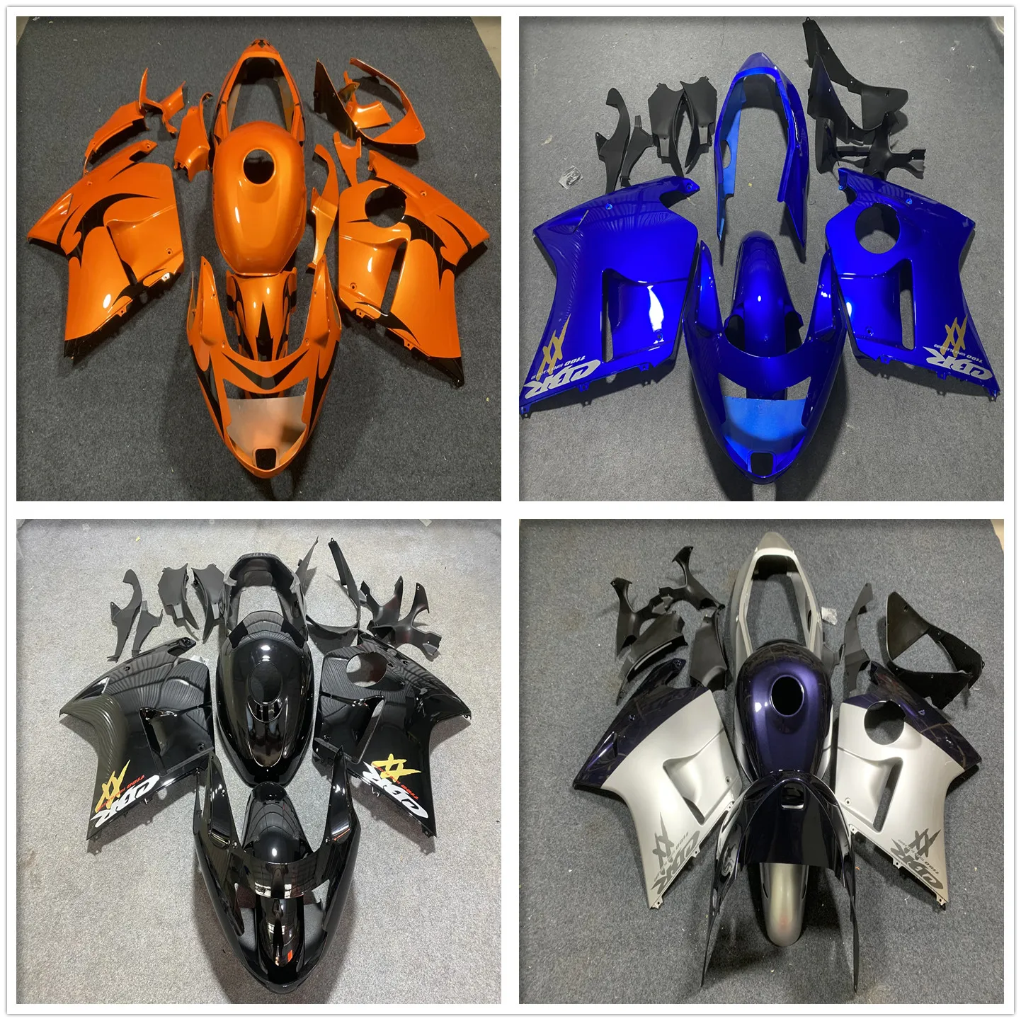 The motorcycle fairing kit is suitable for CBR1100XX 1997 1998 1999 2000 2001 2002 2003 2004 2005 2006 2007 fairing in black red