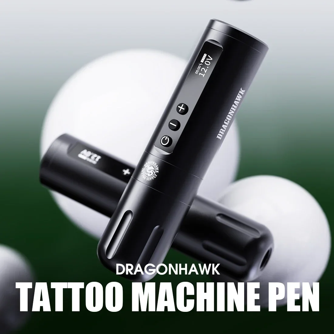 Dragonhawk Wireless Tattoo Pen with 3.5mm Stroke Strong Brushless Motor Large Battery Capacity Tattoo Wireless Machine