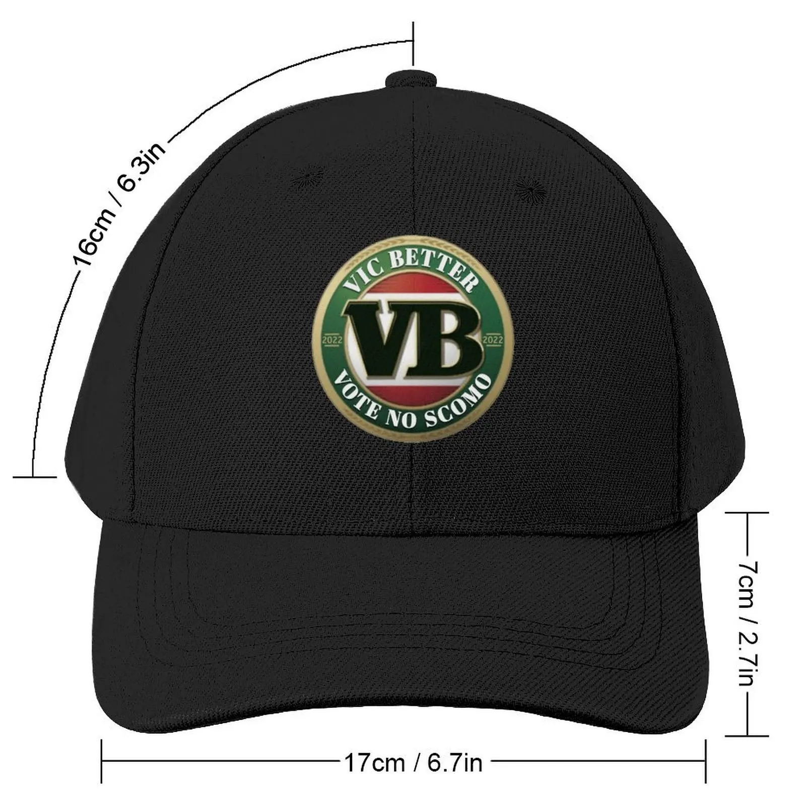 Victoria Better - VB Baseball Cap Big Size Hat Sports Cap derby hat foam party Hat Men Luxury Brand Women's