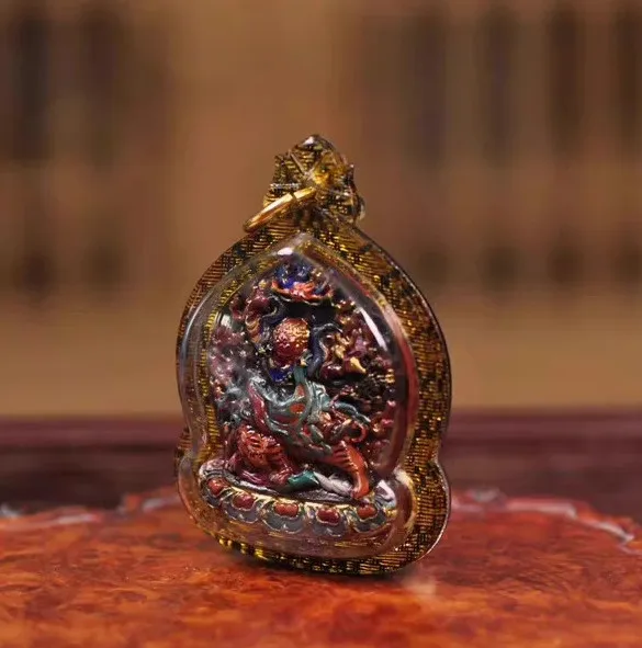 Sacred Tibet Wrathful Guru Rinpoche Dorje Drollo Tsa Tsa Figurine Pendant
