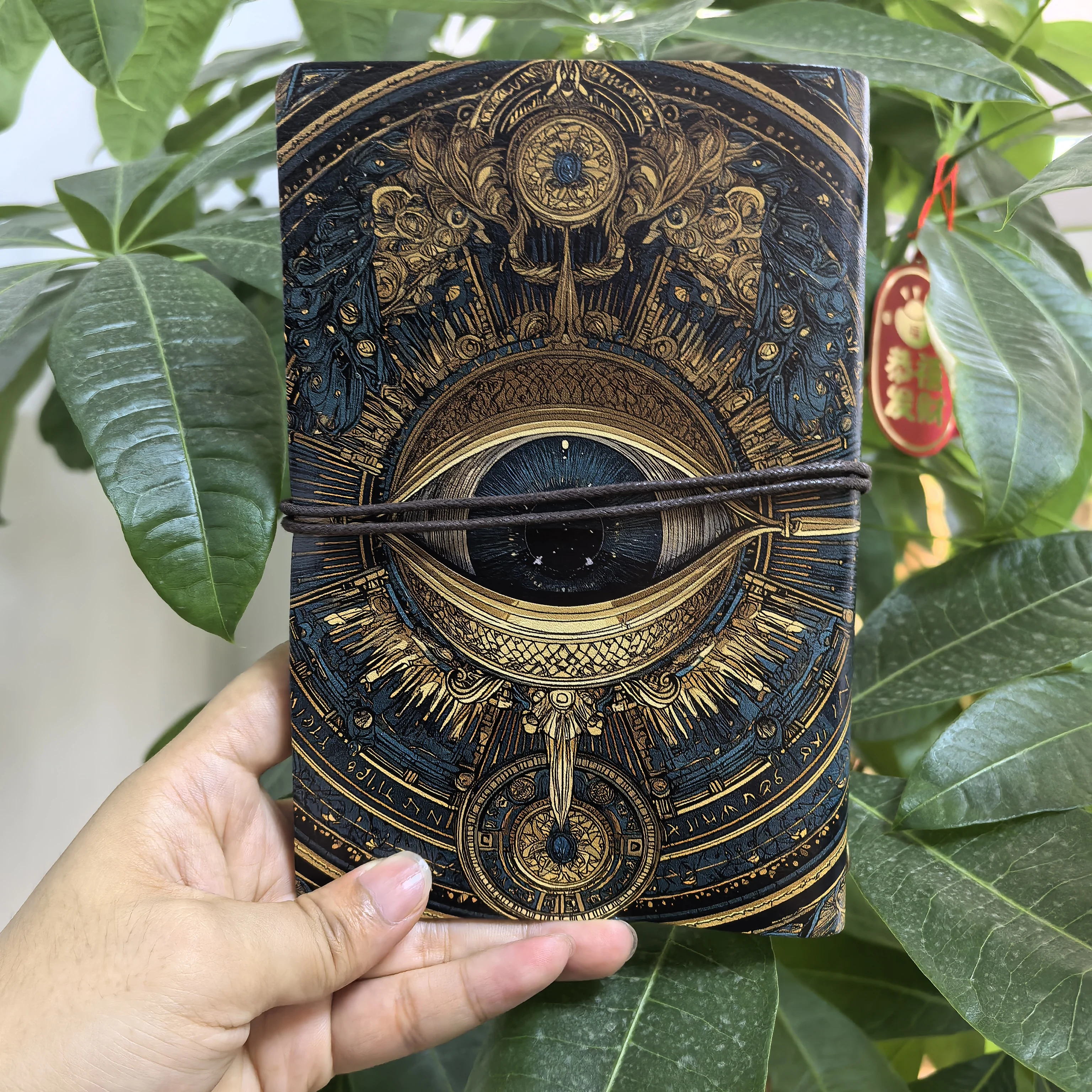 Vintage All Seeing Eye Leather Journal, Refillable Retro Travel Notebook,Gothic Witchcraft Occult Notebook,Tarot Lovers Hot Sale
