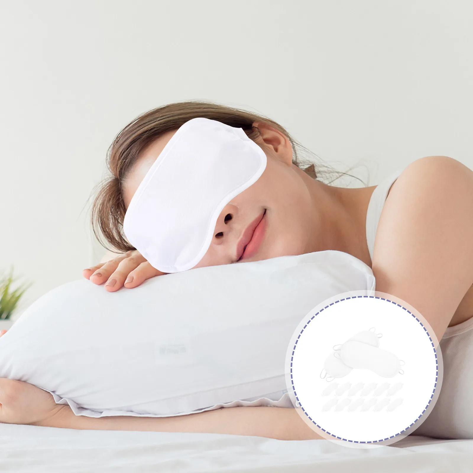 

20Pcs Disposable Eye Masks Sleeping Covers Soft Comfortable Blindfolds for Travel Relaxation Rest Eye Masks Supple Blindfolds