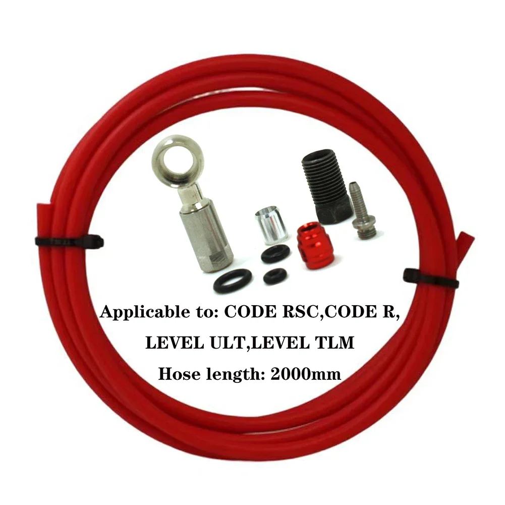 Bike Accessories 2m Brake Hose Kit O-ring Sealing System Secure Hydraulic Seal Complete Upgrade Kit Fixing Bolts And Accessories