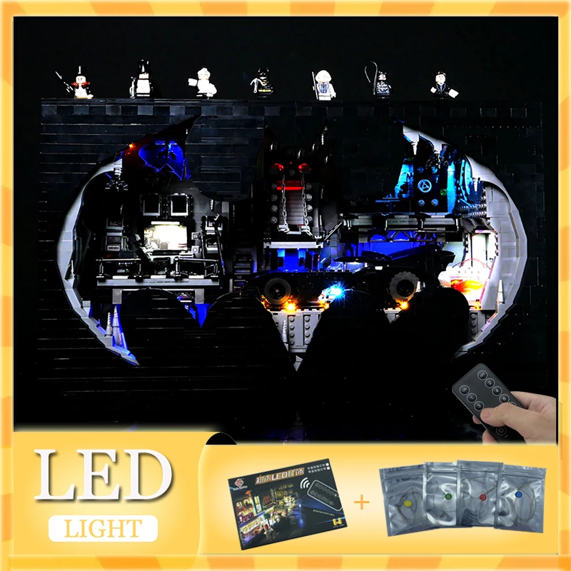 RC DIY LED Light Kit For LEGO 76252 Batcave Shadow Box Building Block Set ( Only LED Light,Without Blocks Model)