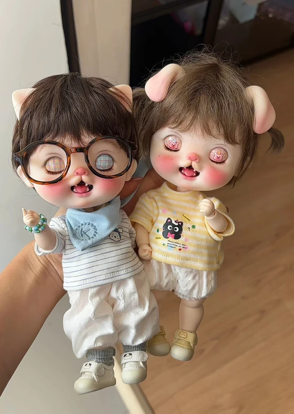 Nuovo SD BJD Doll1/6 bingyu Resina testa di animale grande testa Bambola Modello artistico Giocattolo di alta qualità Trucco fai da te in magazzino per le ragazze Spedizione gratuita