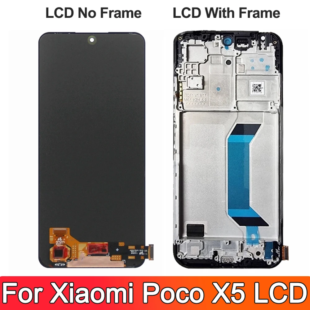 Tested For Xiaomi Poco X5 22111317PG LCD Display Touch Screen Digitizer Assembly Replacement parts For Poco X5 5G 22111317PI LCD