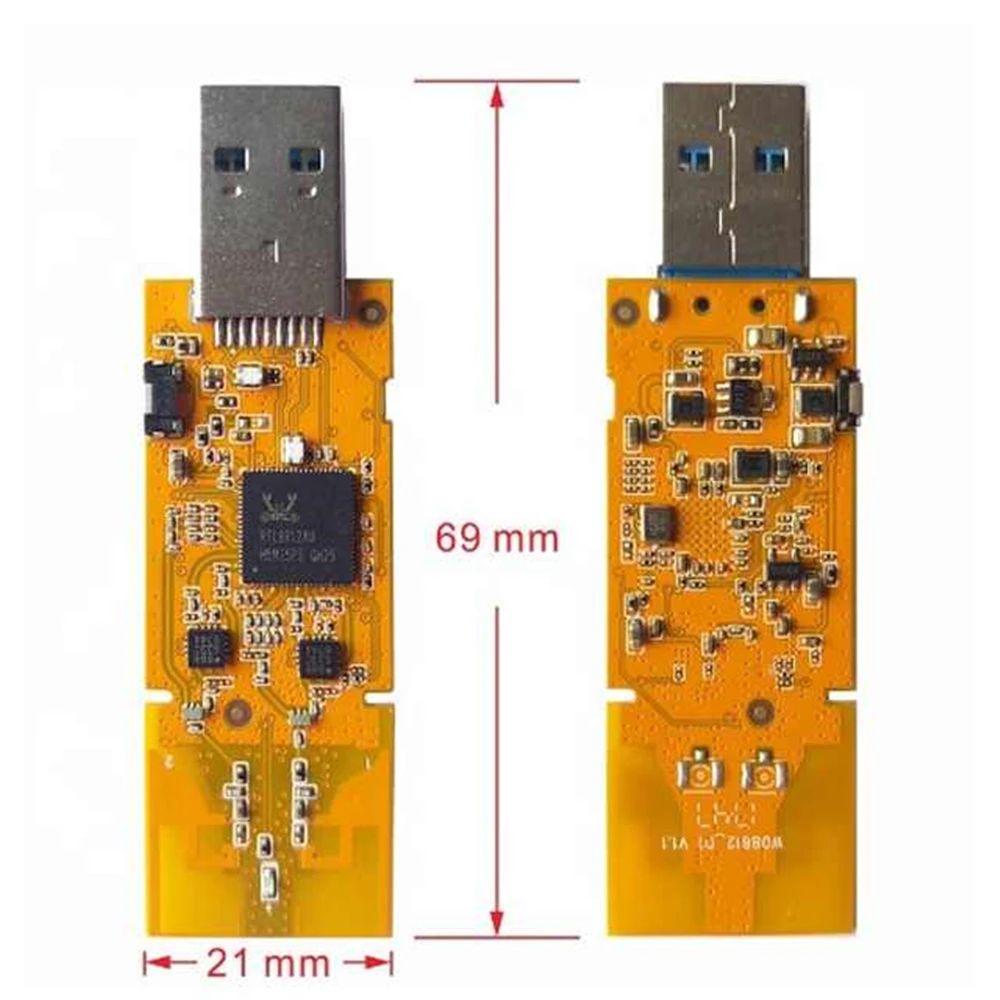 Adaptador de red WIFI USB de 1200Mbps para ordenador portátil, PC de escritorio de Windows 10/8.1/8/7/XP, banda Dual 5GHz 2,4 GHZ