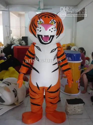 ใหม่ผู้ใหญ่ตัวอักษร Tiger ฮาโลวีนชุดวันคริสต์มาส Full Body Props เครื่องแต่งกายชุดมาสคอต