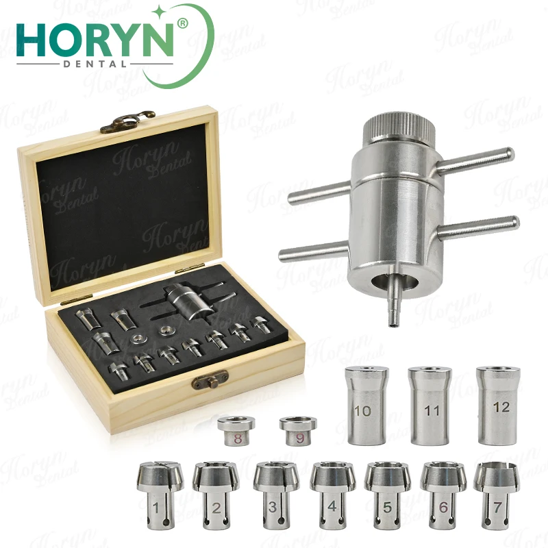 Horyn Dental Bearing Cartridge Turbine Maintenance Tool Kit Dental Handpiece Repair Disassembly Tools Set for Dentist Lab