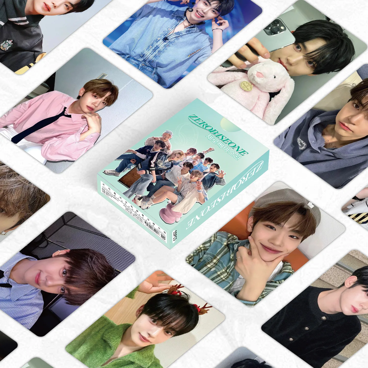 55Pcs/Set ZB1 Idol Boy New Series High Quality Lomo Cards HD Printd Laser Photocards Ricky ZHANGHAO Hanbin YUJIN Fans Gifts