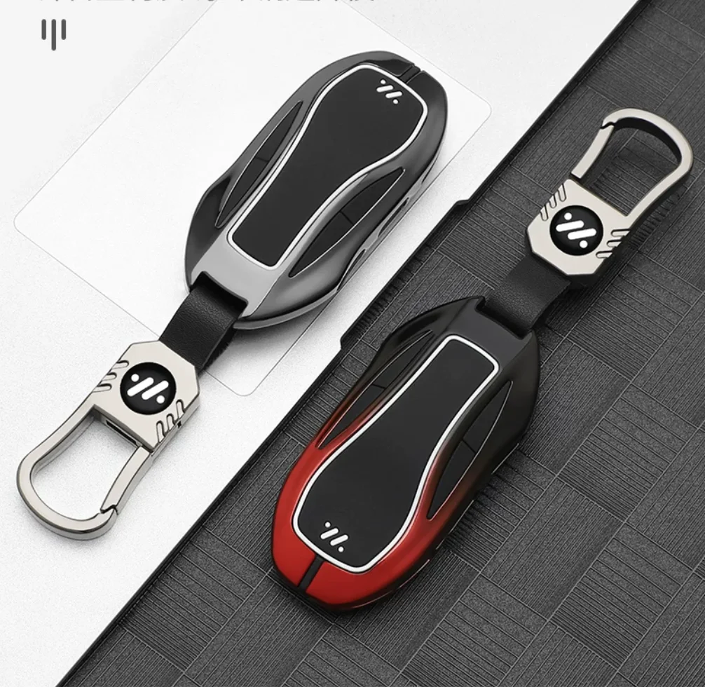 Car Zinc Alloy Silicone Key Case Cover Holder Chain For IM LS6 MAX LS7 PRO L7 Dynamic Interior Accessories Key Protective Bag