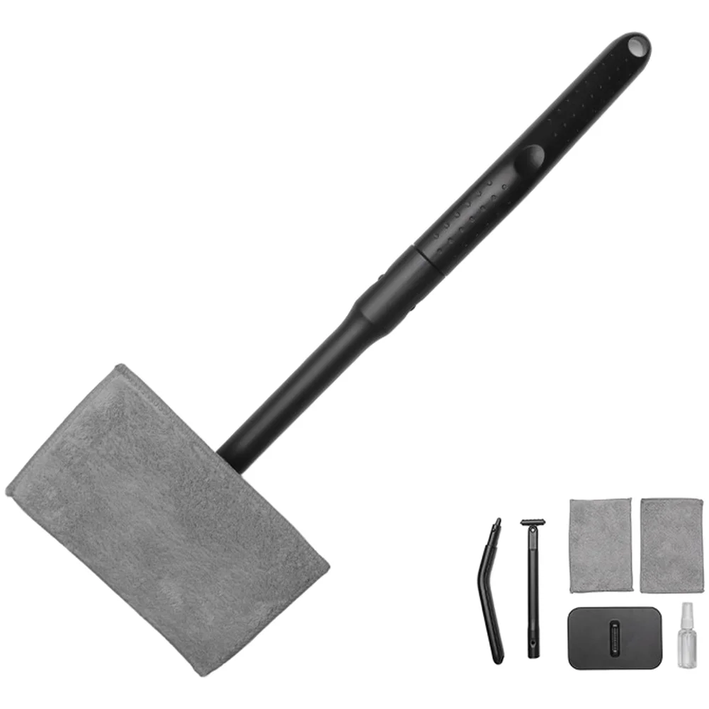 

Car Windshield Wiper Cleaner Extendable with Velvet Fabric for Defogging and Mark Glass Cleaning Flexible Handle