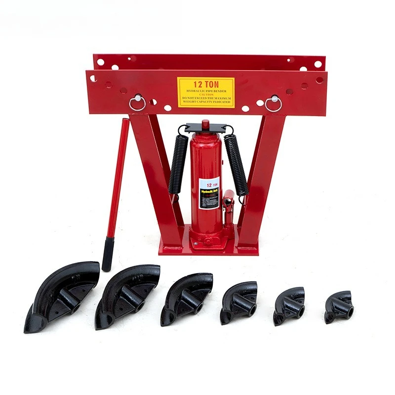 12T 16 Ton Hydraulic Pipe Bender Seamless Steel Iron Tube Bending Machine Portable Pipeline Processing Tool