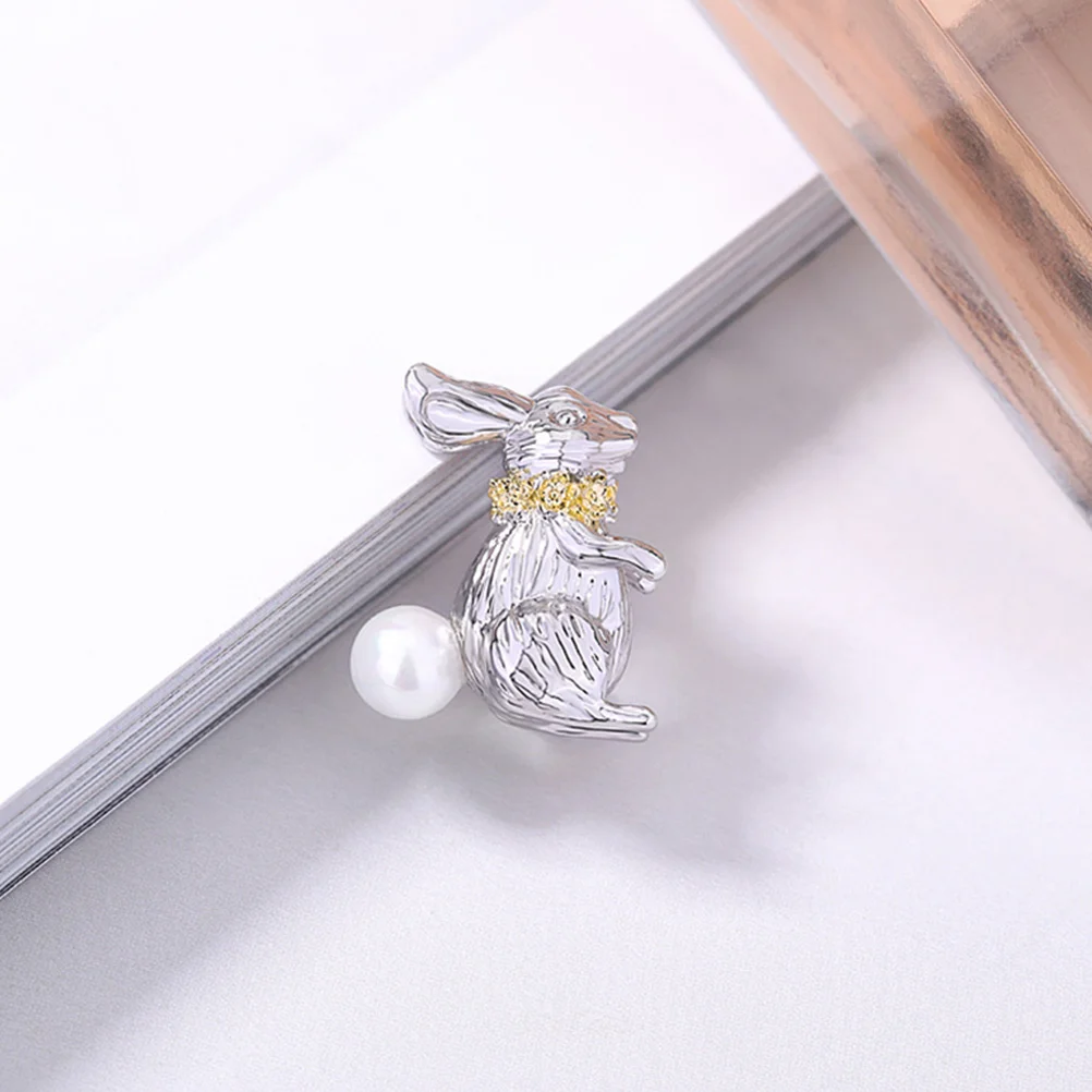 

Brooch Pin Has Brooches for Clothes Bunny Clothing Metal Women Decor Copper Animal Woman