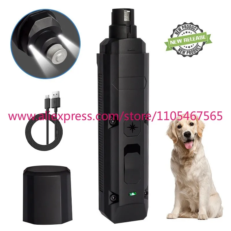 1PCS Electric Adjustable Pet Nail Trimmer Painless Paw Grooming and Smoothing Nail Grinder for Small, Medium, Large Dogs and