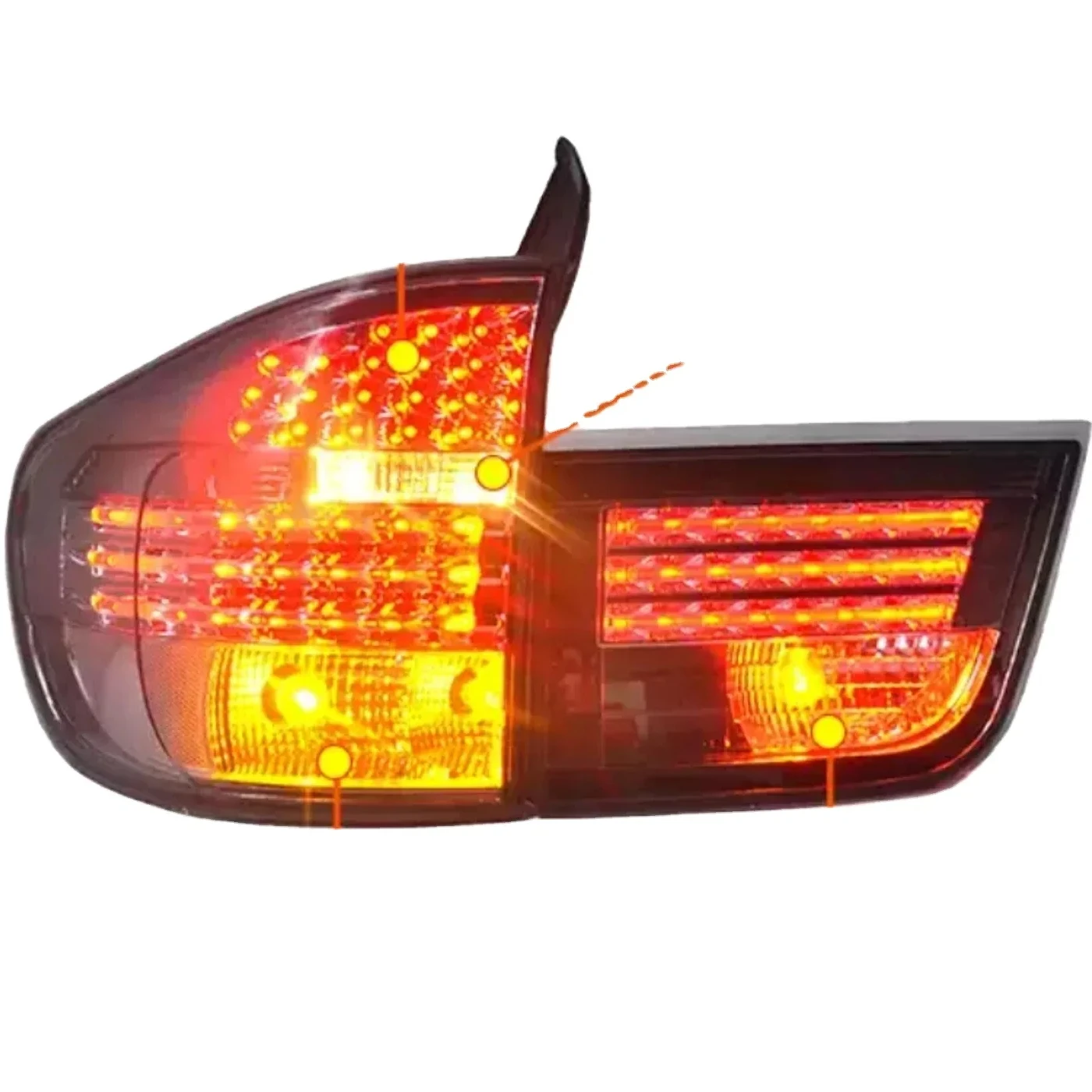 LED Taillight Assembly for BMW X5 E70 2007-2013 Convert Turn Signal Backup Light Brake Lamp Car Accessories