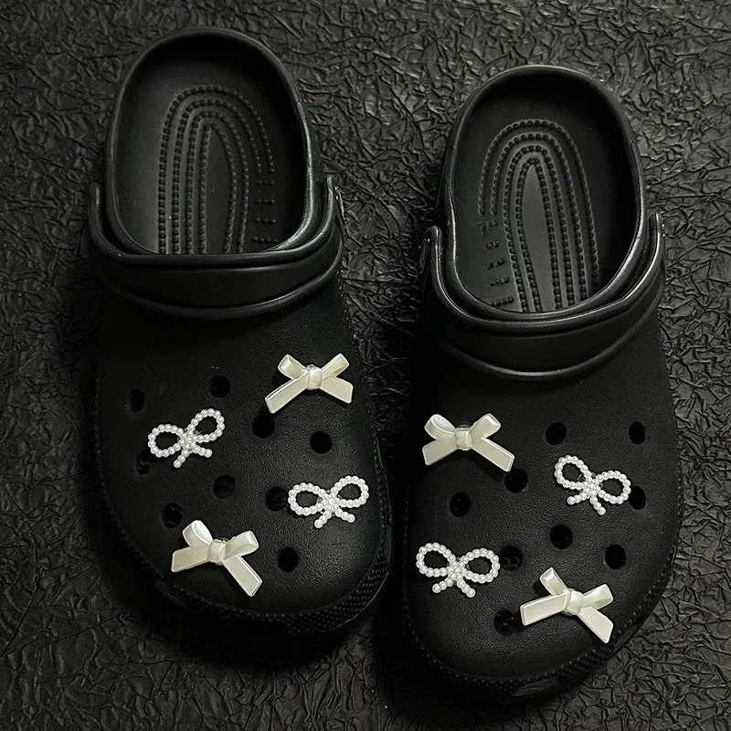 Hot sales DIY Stylish Bow Shoe Charms for Clogs Slides Sandals Garden Shoes Decorations Charm Set Accessories Kids Gifts image 6