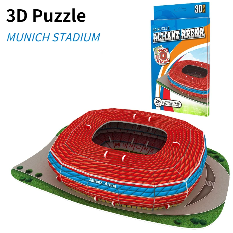 Rompecabezas 3D Del Estadio Camp Nou – Maqueta De Fútbol Para Montar Sin Pegamento Ni Herramientas, Juguete Educativo Y Decorativo Para Aficionados
