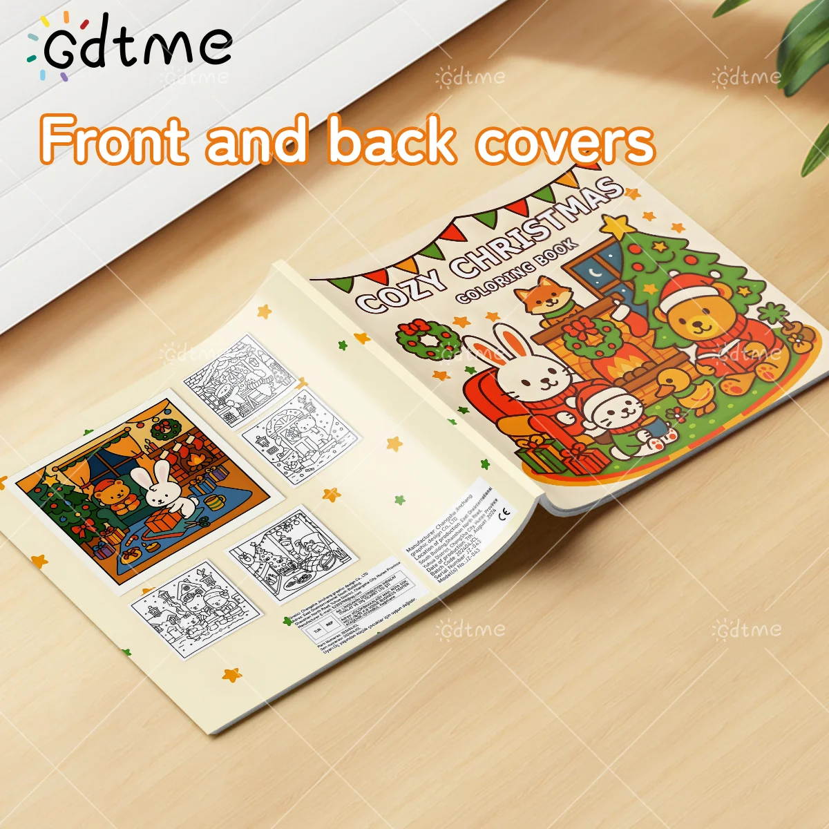 كتاب تلوين مريح لعيد الميلاد - ورق سميك للبالغين والمراهقين - كتاب رسم لطيف ومبتكر لتخفيف التوتر، فكرة هدية يمكنك صنعها بنفسك