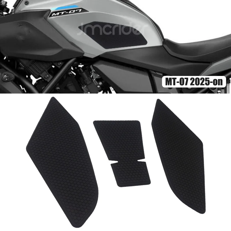MT-07 2025 Seite Kraftstoff Tank Pad Für Yamaha MT 07 MT 07 2025 Motorrad Zubehör Tank Pads Schutz Aufkleber knie Grip Pad
