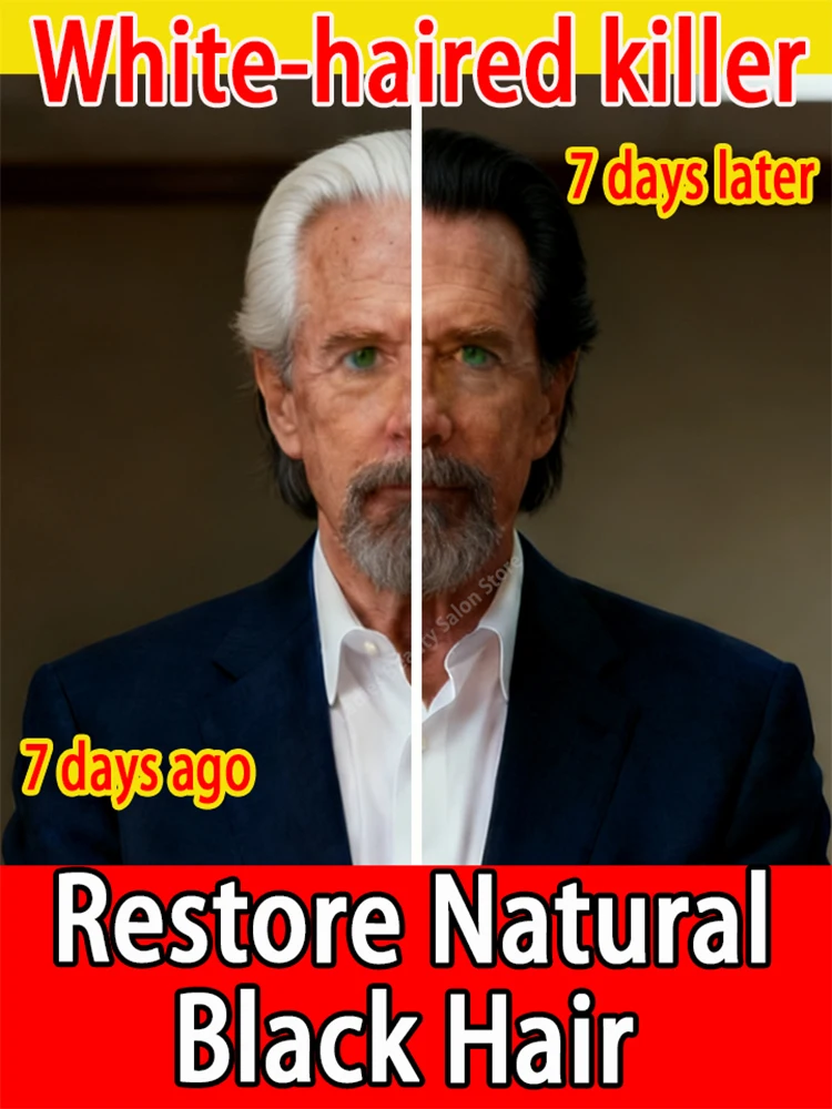 

This hair-darkening and anti-gray hair serum restores hair's natural color and leaves it healthy and looking younger.