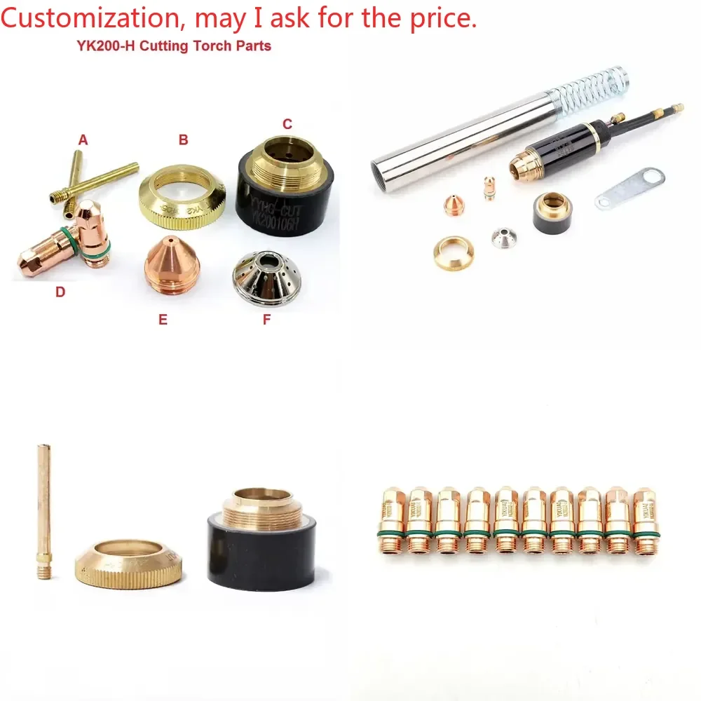 

Hot saleYK200H YK200-H YK200 HF Pilot Arc CNC Torch Huayuan Plasma Cutting Torch Parts Electrode Nozzle Tip Shield Cap
