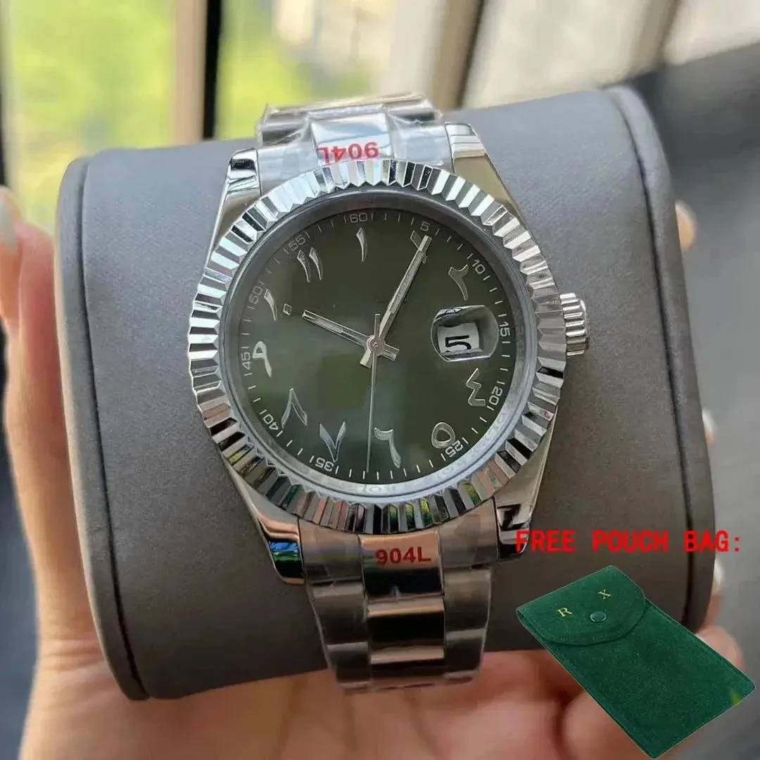 Luxe Nieuwe Automatische Horloge voor Mannen Mechanische Horloges 904L Roestvrij Staal Zwart Blauw Rome Wijzerplaat 36mm 41mm