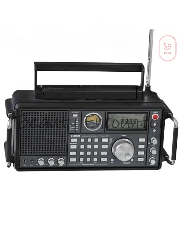 FM Stereo two-channel output high-end home radio TECSUN S-2000 full band ssb single sideband aviation band 99%