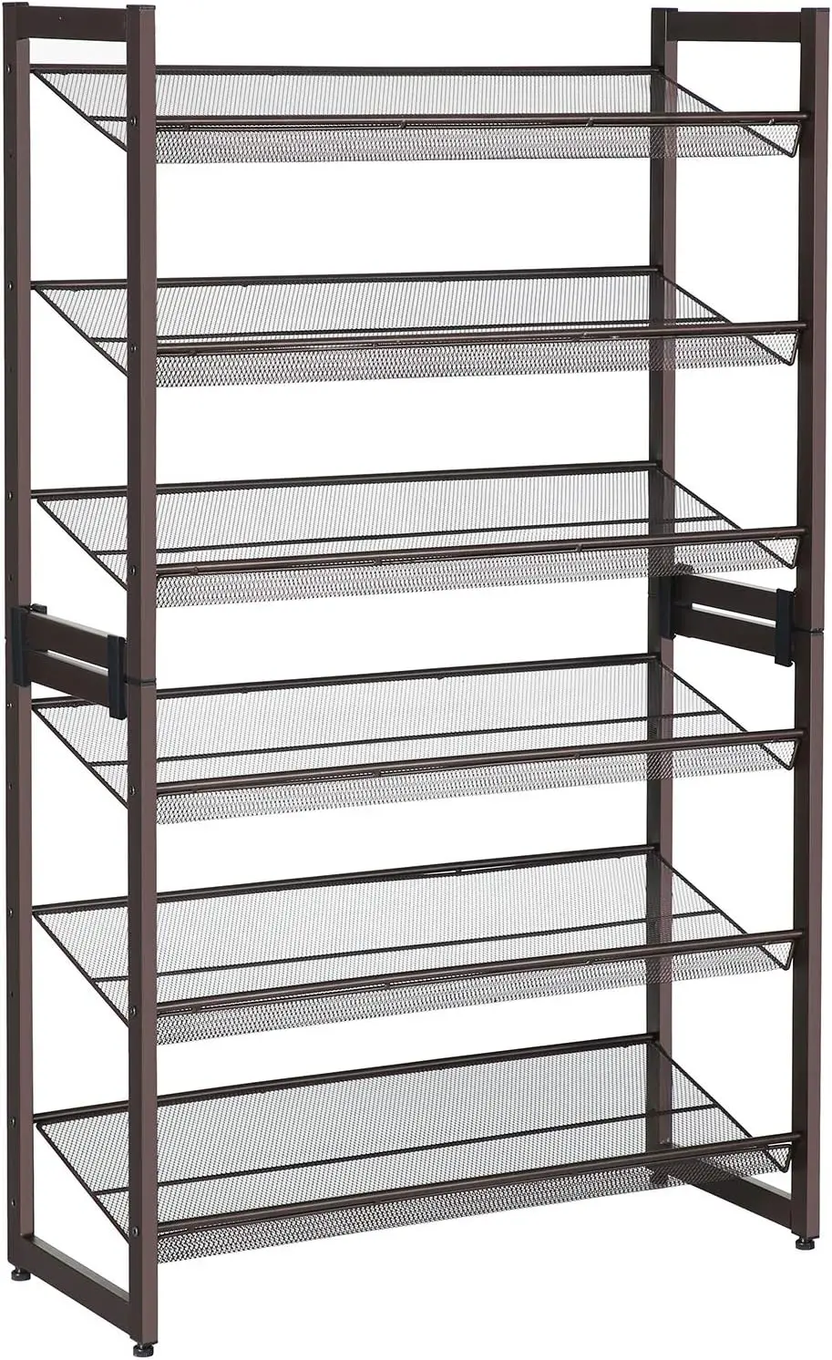 

Metal Shoe Organizer Stand for Garage, Entryway, Holds 18-24 Pairs