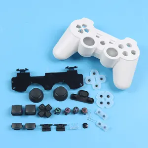جراب هيكل JCD-Full Shell ، أزرار بإطار داخلي ، وحدة تحكم PS3 ، لوحة ألعاب لاسلكية ، أسود أو أبيض ، 1 مجموعة أعلى 10 مبيعات PS3 الإسكان - No7