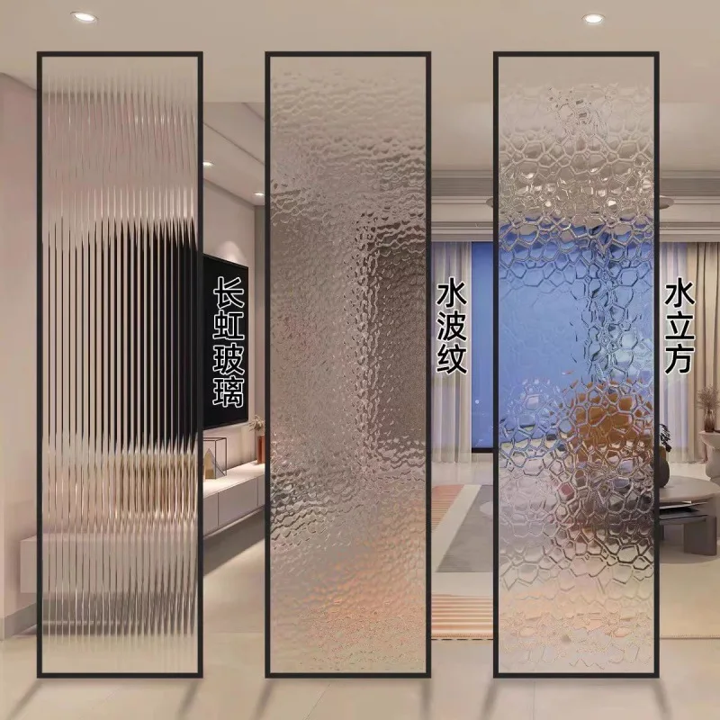 

Customized Entrance Decoration Home Art Glass Screen Partition Living Room Modern Stainless Steel Iron Art Restaurant Hotel Bath