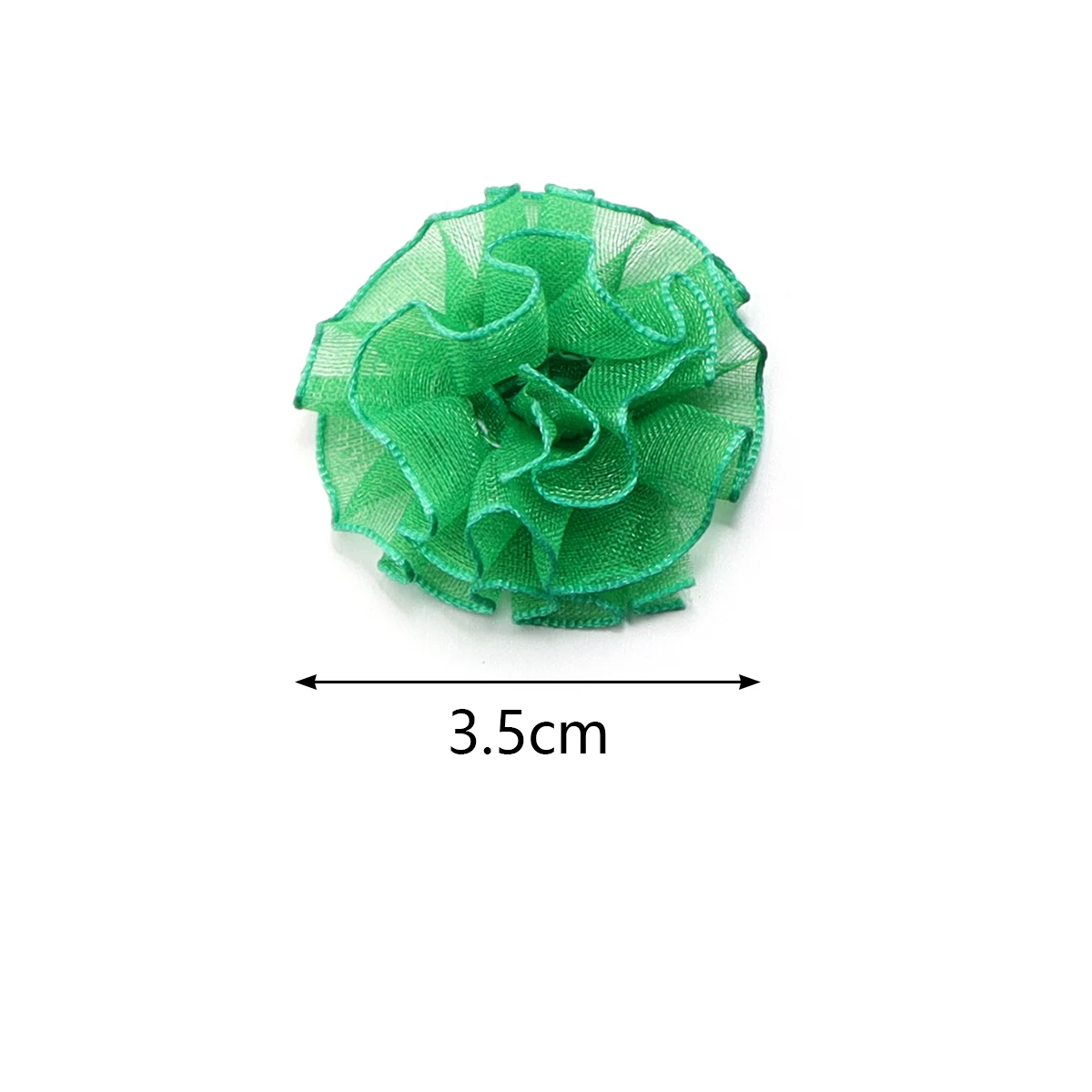 30Pcs/Lot 3.5cm Snow Gauze Handmade Carnation Flower For DIY Handmade Clothing Hair Decoration Accessories Wholesale