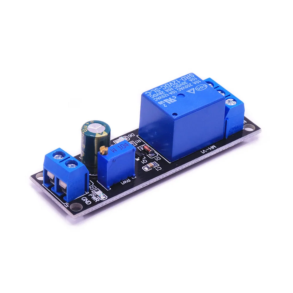 DC 12V NE555 Timer Delay Relay Switch Adjustable Module Time Delay Relay Module Monostable Switch Delay Relay Board Shield 0~10S