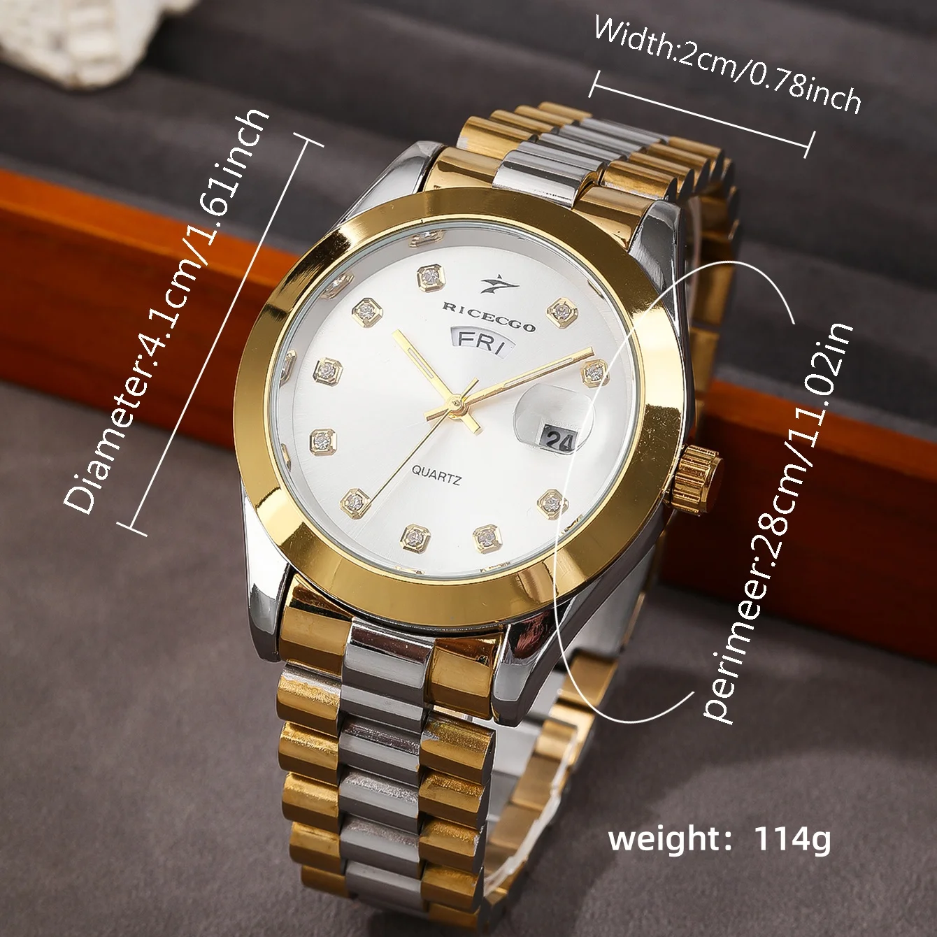 Stainless Steel Mens Watches Luxury Clock Business Vintage Wrist Watch Classic Casual Quartz Movement Couple Wristwatch