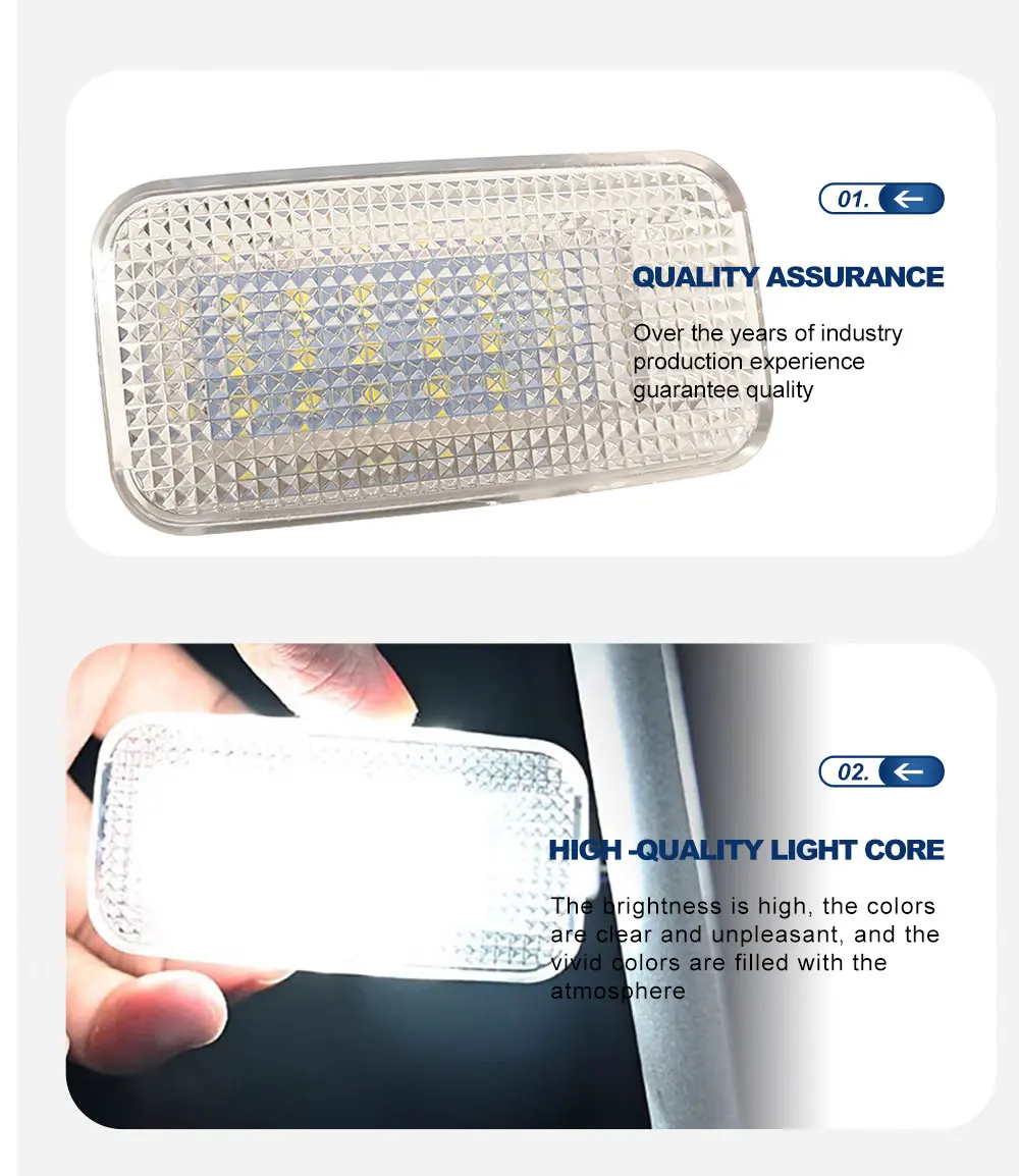 1 Stück Auto-LED-Kofferraumbeleuchtung Innenraum-Ladungsraumleuchte Kofferraumlampe 12V für Toyota Yaris / Echo 1999-2018 OEM # 81330-02010 – Detail 11