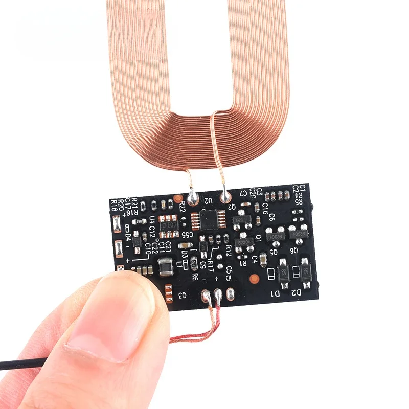 Wireless charger receiver module PCBA board coil universal qi Android modified built-in patch scheme