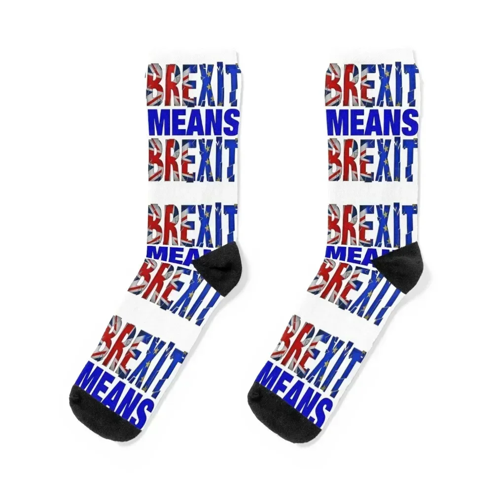 

BREXIT MEANS BREXIT Socks gym fashionable snow Women Socks Men's
