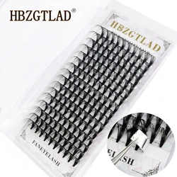 Lashes Premade Narrow Fans 20D Short Stem Russian Volume Professional Eyelash Extensions Faux Mink bunche Makeup supplies