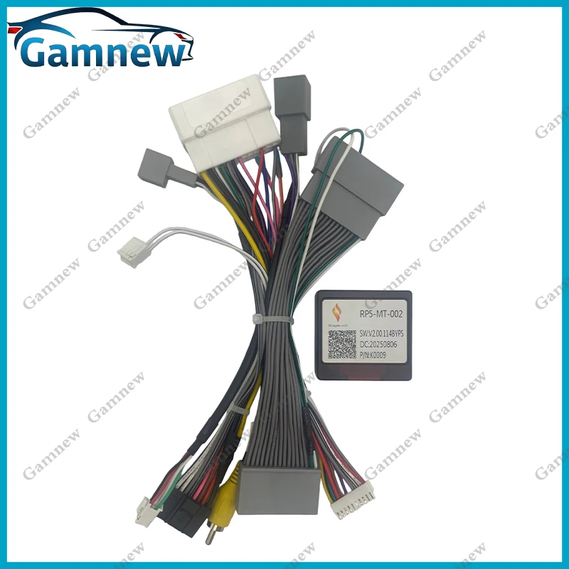 Car 16pin Wiring Harness Adapter Canbus Box Decoder Android Radio Power Cabler For Mitsubishi Outlander Triton 2020+