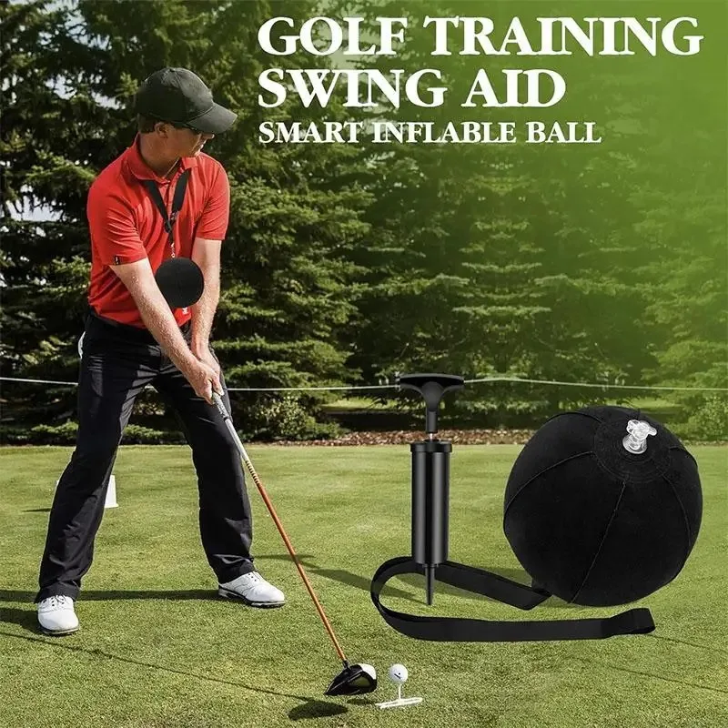

Golf Swing Trainer Ball Inflatable Golf Training Ball for Men Adjustable Swing Postures Corrector Tool for Women Boys Teens