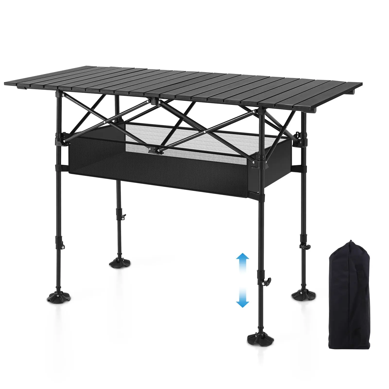 lightweight-aluminum-folding-camping-table-portable-roll-up-design-durable-waterproof-with-carrying-bag-for-bbq-patio-picnic