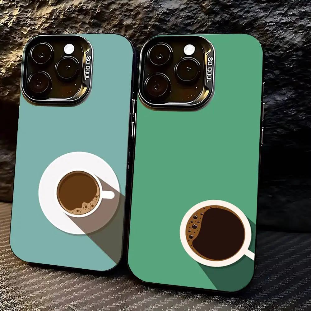 

Coffee Phone Case For iPhone 17,16,15,14,13,12,11,Pro,X,Xs,MAX,Plus TPU Soft To Skin-friendly Cover