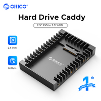 ORICO Hard Drive Caddy 2.5 to 3.5 Support SATA 3.0 To USB 3.0 6Gbps Support 7 / 9.5 /12.5mm 2.5 inch SATA HDDs and SSDs (1125SS)