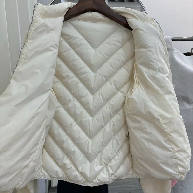 Piumino da donna di nuova moda autunno e inverno Giacca da pendolare con colletto alla coreana